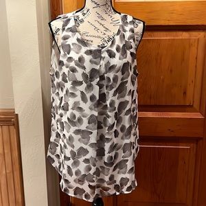 WHBM sleeveless blouse size L